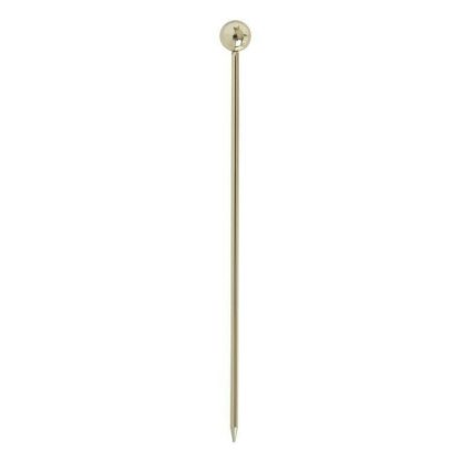 Ball Garnish Drinkpinne Pk10 - Guld