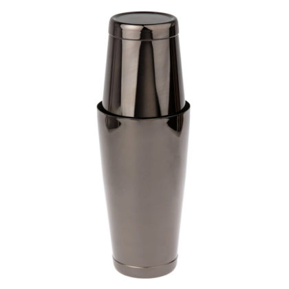Bostonshaker Gun Metal svart 80 cl