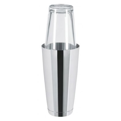 Bostonshaker av metall med shakerglas