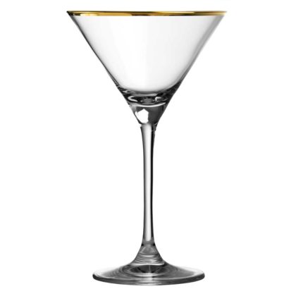 Cocktailglas med guldkant 21 cl