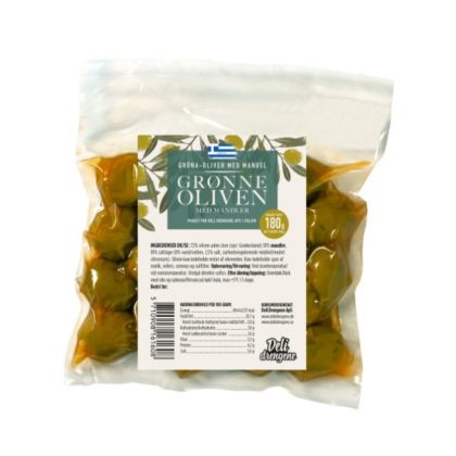 Gröna Oliver m. Mandel 180g