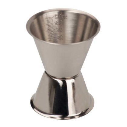 Jigger rostfri med mått på insidan 3-5 cl