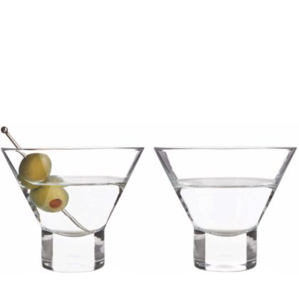 Martiniglas utan stjälk 2-pack