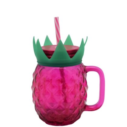 Mason Mug - rosa ananas