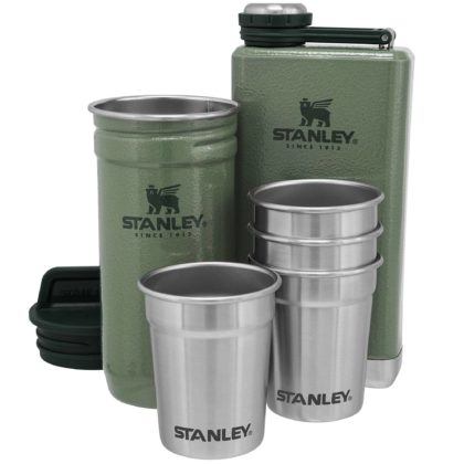 The Pre-Party Shotglass + flask set, grön